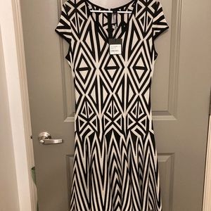 Saint John Dress Black and White
